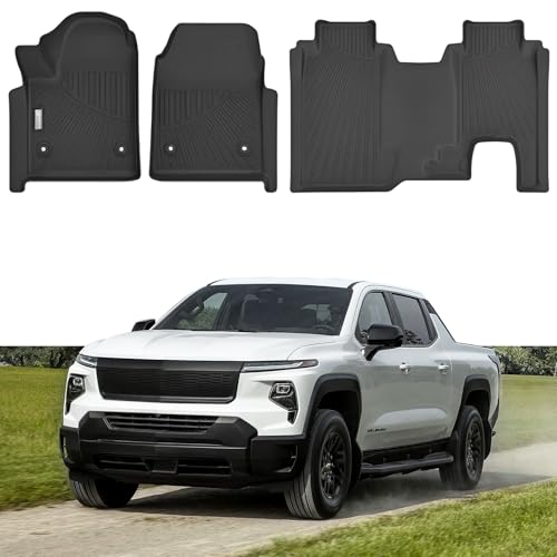 Floor Mat fit for 2024 2025 2026 Chevy Silverado EV LT (with Work Truck)