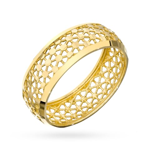 Bague en or véritable 585 MARKO au motif floral pour vos tenues d'été