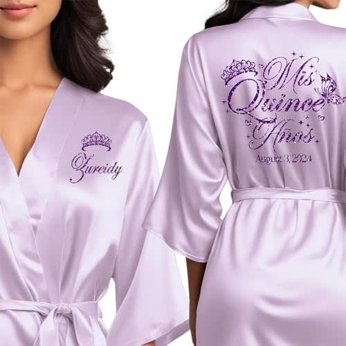 Custom Quince Robe | Custom Satin Robes | Pretty Robes
