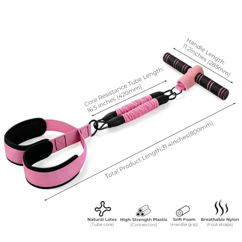 Image of Upgraded Pedal Resistance Band with Handle