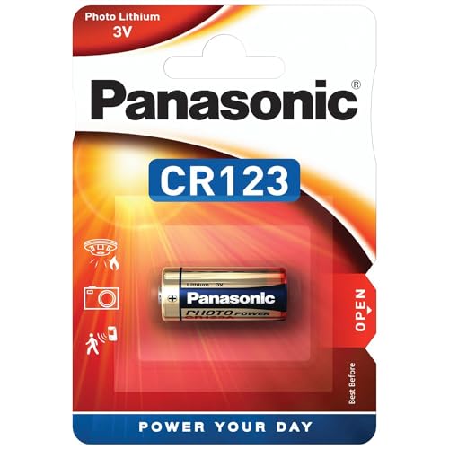 Panasonic PACR123A_10 - Batería de litio (3 V, pack de 10)