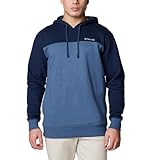 Columbia Men's Hart Mountain Hoodie III, Dark Mountain Heather/Collegiate Navy Heather, Medium