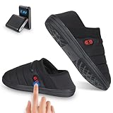 BIAL Heated Slippers, Foot Warmers with 7.4V 23.1Wh Recharagble Battery for Men Women, Electric Heating Slippers for Home Outwork Camping, Winter Shoes for Cold Feet