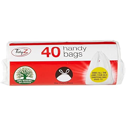 Stalwart B0046B Handy Carrier Bags (Pack of 40),White Cover