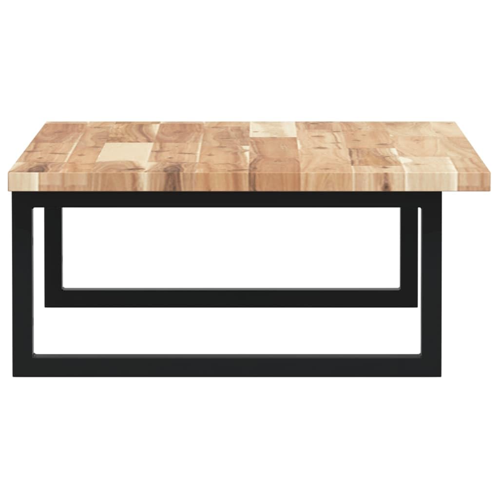 Estantería para lavabo de pared de acero y madera de acacia con estante de 60 x 50 cm, soporte negro, ahorra espacio, estable, versátil para baño, lavabo, inodoro de invitados