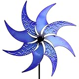 Mit deutscher und mehrsprachiger Aufbauanleitung: Den Stab einfach in das Windrad eindrehen und fertig. Kein Werkzeug nötig. Zur Pflege und langen Lebensdauer empfehlen wir Antirostspray und etwas Öl für das Radlager