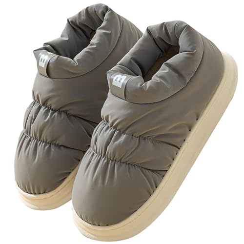 Chaussons femme imperméables en peluche pour oublier le froid de l'hiver