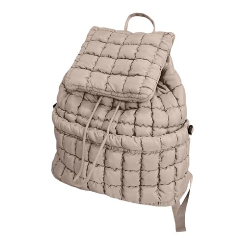 Sac à dos en nylon bouffant pour femme de 16 pouces avec grands compartiments