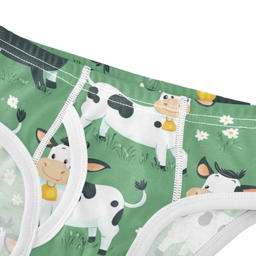 Wusikd Cute Boys' Underwear Cotton Funny Cows Boys Briefs Soft Toddler Underwear 2T4
