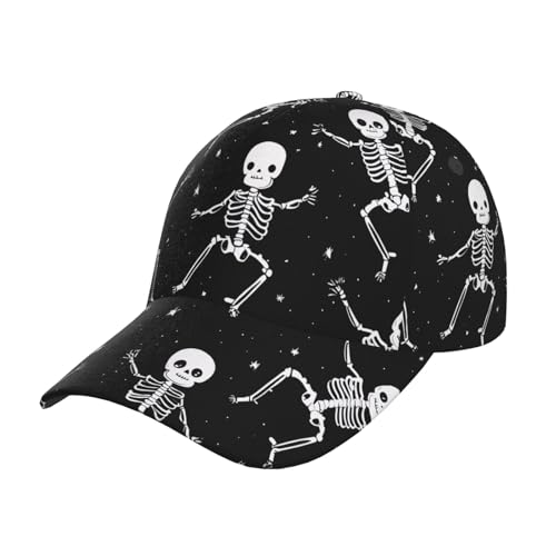 Gorra de béisbol de calavera Mexpekil para deportes al aire libre y Halloween