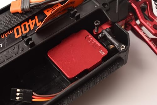 GPM Aluminum 7075 Servo Mount/Radio Deck for Standalone ESC/Receiver for 1/18 Granite Grom Mega 380 ARA2102 Typhon Grom ARA2106 (Black) LOSI 1/12