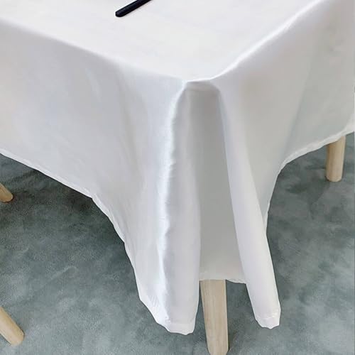 Nappe lavable et anti tache 140x300 cm aspect lin pour table rectangulaire - 4