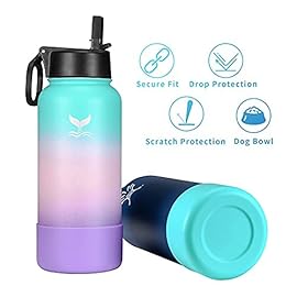 Vmini Protective Silicone Boot, Compatible with Hydro Flask and More Water Bottles, Anti-Slip Bottom Sleeve Cover (12-24 oz, Alpine)