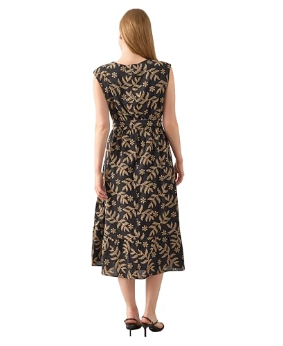 Kasper Women's Sleeveless Floral Eyelet Midi Dress3