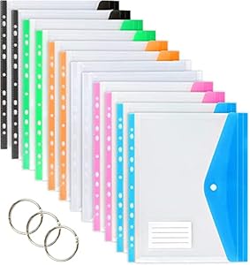 TOOELMON Dokumententasche A4, 12 Stück