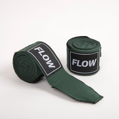 Flow Fightgear Bende Boxe - 4,5m - Stile Messicano - Verde Scuro