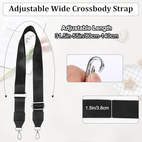 Image of Purse Straps Replacement Crossbody 1.5 inch Wide Purse Strap Shoulder Straps for Bags Handbags Sports Canvas Camera Bag