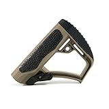 Genérico Castellan Culata Táctica DD para Airsoft M4/AR, Polímero, Color Tan, Compatible con Tubo Estándar, Diseño Minimalista CQB/SBR