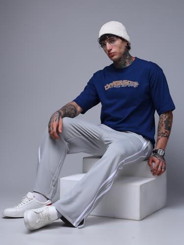 Image of Men's Loose Fit Side Tape Trackpants