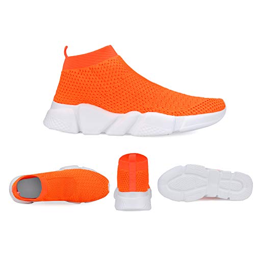 Vamjam VJ-679-ORANGE-42 Men'S Socks Sneakers Slip On Lightweight Breathable Comfortable Fashion Walking Shoes Orange Size 9.5 thumb #2
