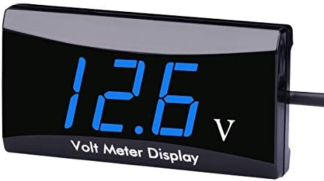 DC 12V Car Digital Voltmeter Gauge - AIMILAR LED Display Voltage Volt Meter for Car Motorcycle (Red)