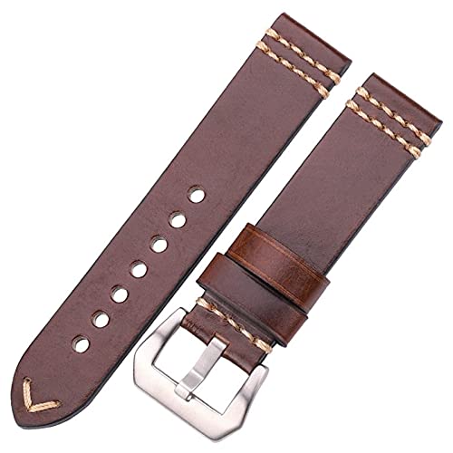 Sangle de montre en cuir véritable pour remplacer un bracelet usé confortablement