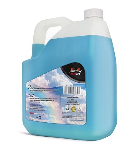 Image of AUTO SPA Car Windshield Washer Fluid Liquid -5LTR (10mL is Enough For 1LTR Tank) 3X Concentrated Cleaner | Spotless & Streak Free Windscreen Clarity | Antifreeze Protection |