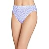Jockey Women's Underwear Plus Size Elance French Cut - 3 Pack, Midnight Iris/Bouquet Bloom/Frothy Blue, 8