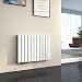 Produktbild EMKE Heizkörper Horizontal 630x850mm, Design Flachheizkörper Doppellagig Moderne Heizkörper Flach Paneelheizkörper Seitenanschluss Weiß 1136W