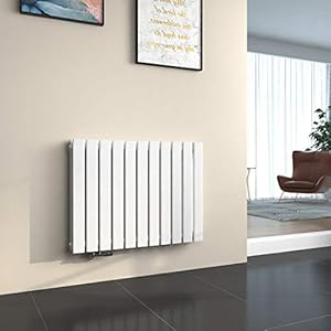 emke radiateur à eau chaude mural chauffage 63 x 85 cm radiateur blanc horizontal en acier double couche 1136w radiateur salle de bain