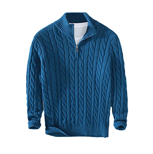 Pull col roulé noir chaud et épais en coton style workwear