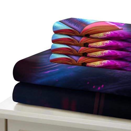 Housse de couette 3D effet lotus linge de lit king fermeture éclair