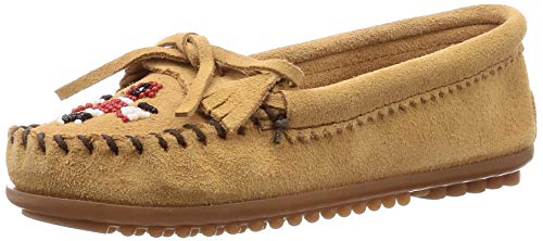 Minnetonka Women's Thunderbird II Moccasin,Taupe,8 M US