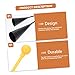 BESPORTBLE 1Set Agogo Bell Traditional Two Tone Percussion Instrument with Mallet Durable Material for Beginners Professionals