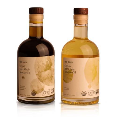 west~bourne Organic Avocado Oil Set - Cold Pressed 100% Pure Avoc...