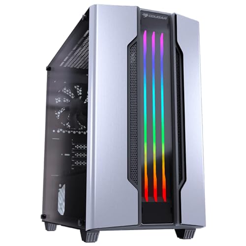 Boitier PC Gaming Cougar Gemini M avec finition argenté premium