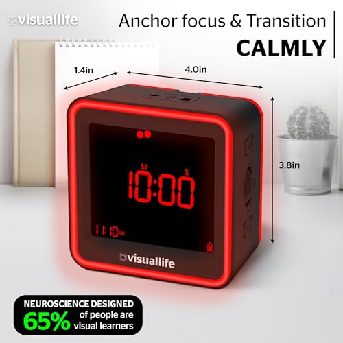 Visual Timer for Kids, Adults, ADHD, Autism & Dyslexia - New Timed Color Cues Anchor Focus, Track Progress & Guide Transitions - For Home, Teacher Classrooms, Homeschool, Business & Groups - Image 6