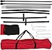 BBBuy 5' X 5 ' Portable Baseball Net Softball Outdoor Sports Training Net w/Carry Bag,Metal Frame Ground Stakes, for Batting Hitting and Pitching Practice for All Skill Levels + Baseball Batting Tee