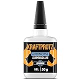 ARKA - KRAFTPROTZ AUTOMOBIL 50 g | Colle Super Glue épaisse | Colle automobile transparente | Idéal comme colle à plastique, à textile, à verre, à cuir, à bois, etc.