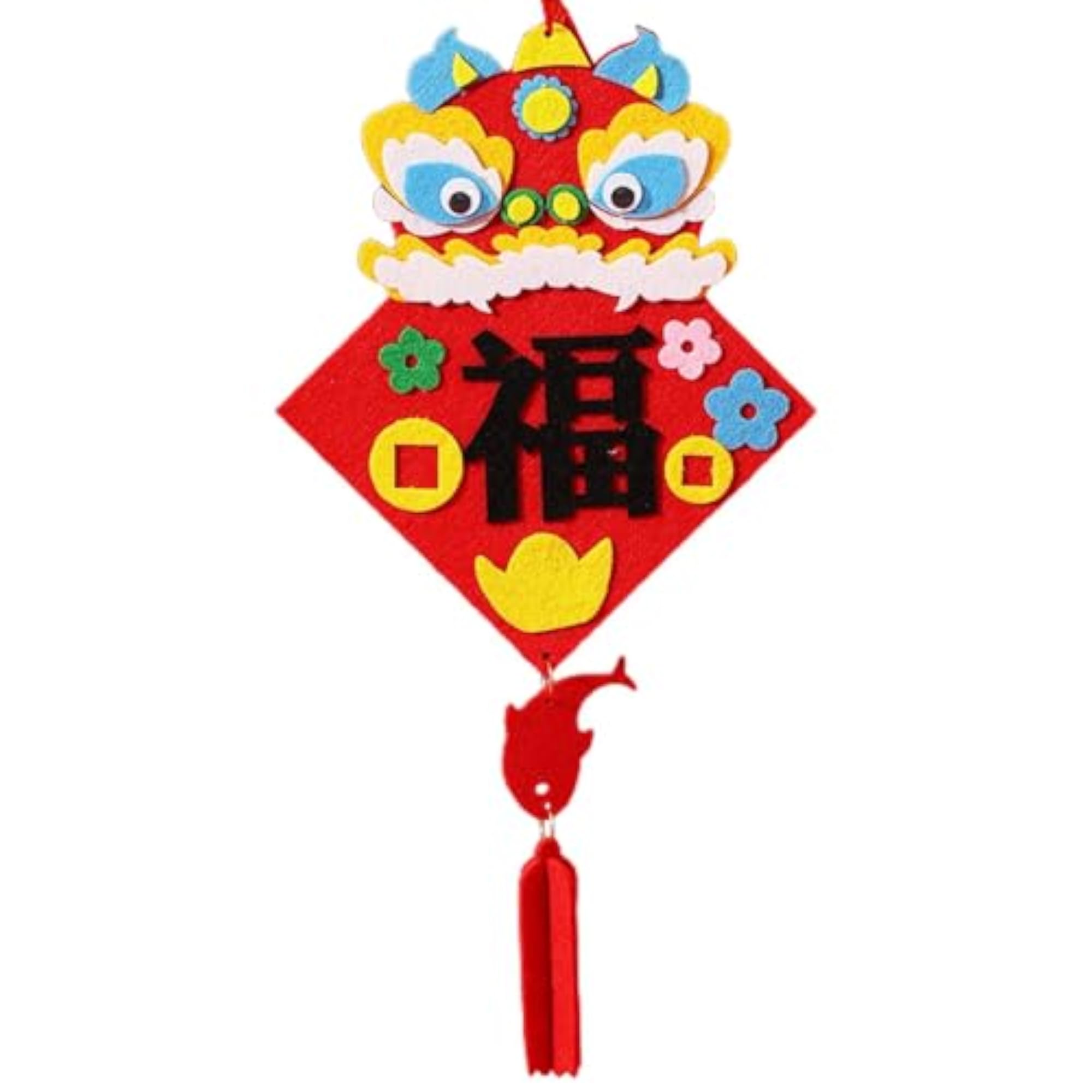 Chinese Knot Dragon Pendant DIY Material Package, Festival Charm