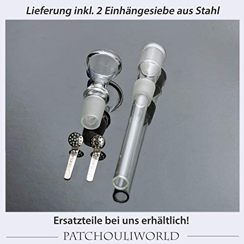 PatchouliWorld Bong von Bam Bam Bhole® in bewährter Qualität - Höhe 46cm - Ø 42mm - mit Siebe – Bild 6