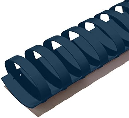 45mm (1-3/4 in.) Comb Binding Spines | 11 in. Length for Letter Size or Smaller Projects | Standard 19-Ring Rectangular Holes | Navy | 375 Sheet Binding Capacity | 50 Pack