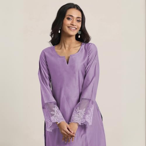 Image of SHIENZY Cotton Blend Kurta Set for Women