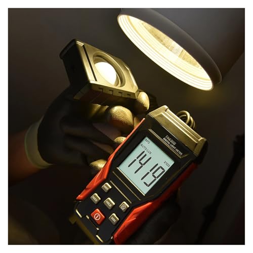 Medidor de luz digital para auditorías de iluminancia con pantalla LCD clara 5