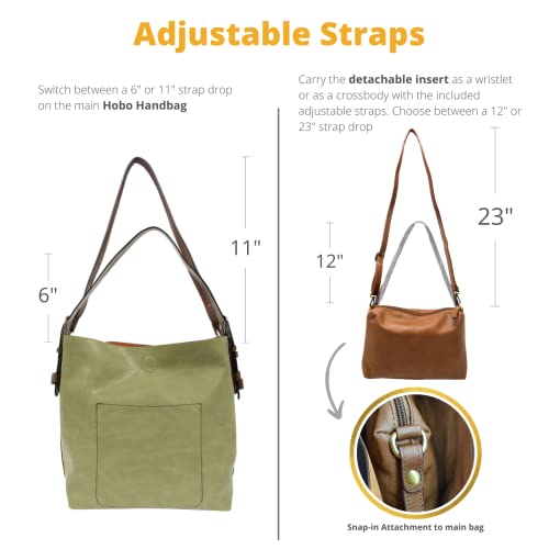 Image of Joy Susan Womens Faux Leather: Hobo 2-in-1 Handbag