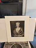  Gravure Ancienne - Portrait de Jeune Femme