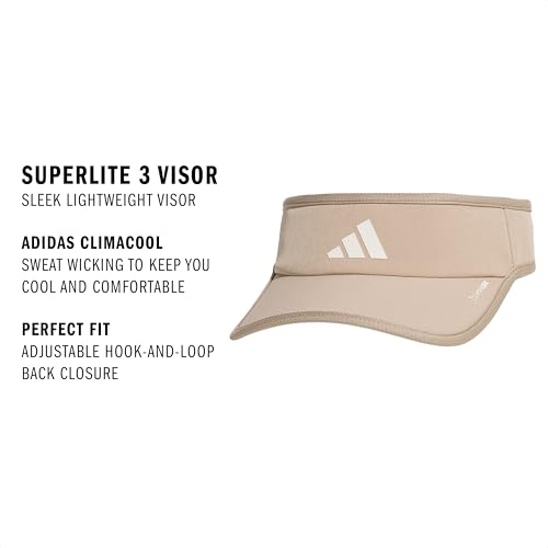 Image of adidas Women's Superlite Visor - Lightweight Moisture-Wicking Running Tennis Hat