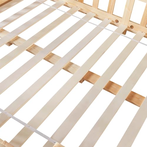 Variante de [en.casa] [en.casa] cama montessori Casita Treviolo 120x200 Pino Natural