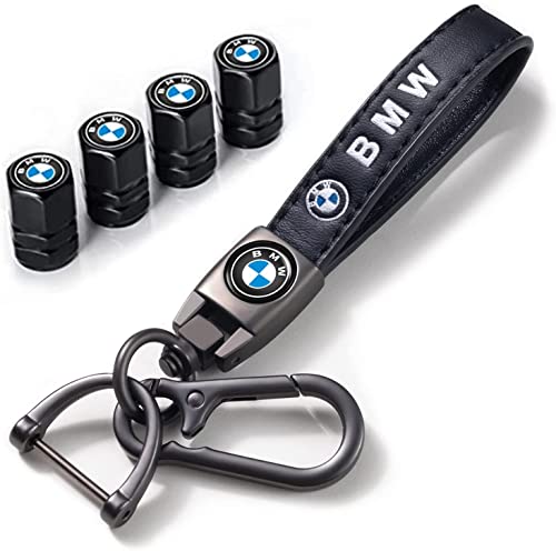 Tyre Valve Caps Caps and Metal Keychain Combo Compatiable Fit
