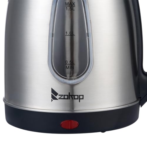 Hervidor eléctrico de acero inoxidable 1.5L 1200W miniatura 2